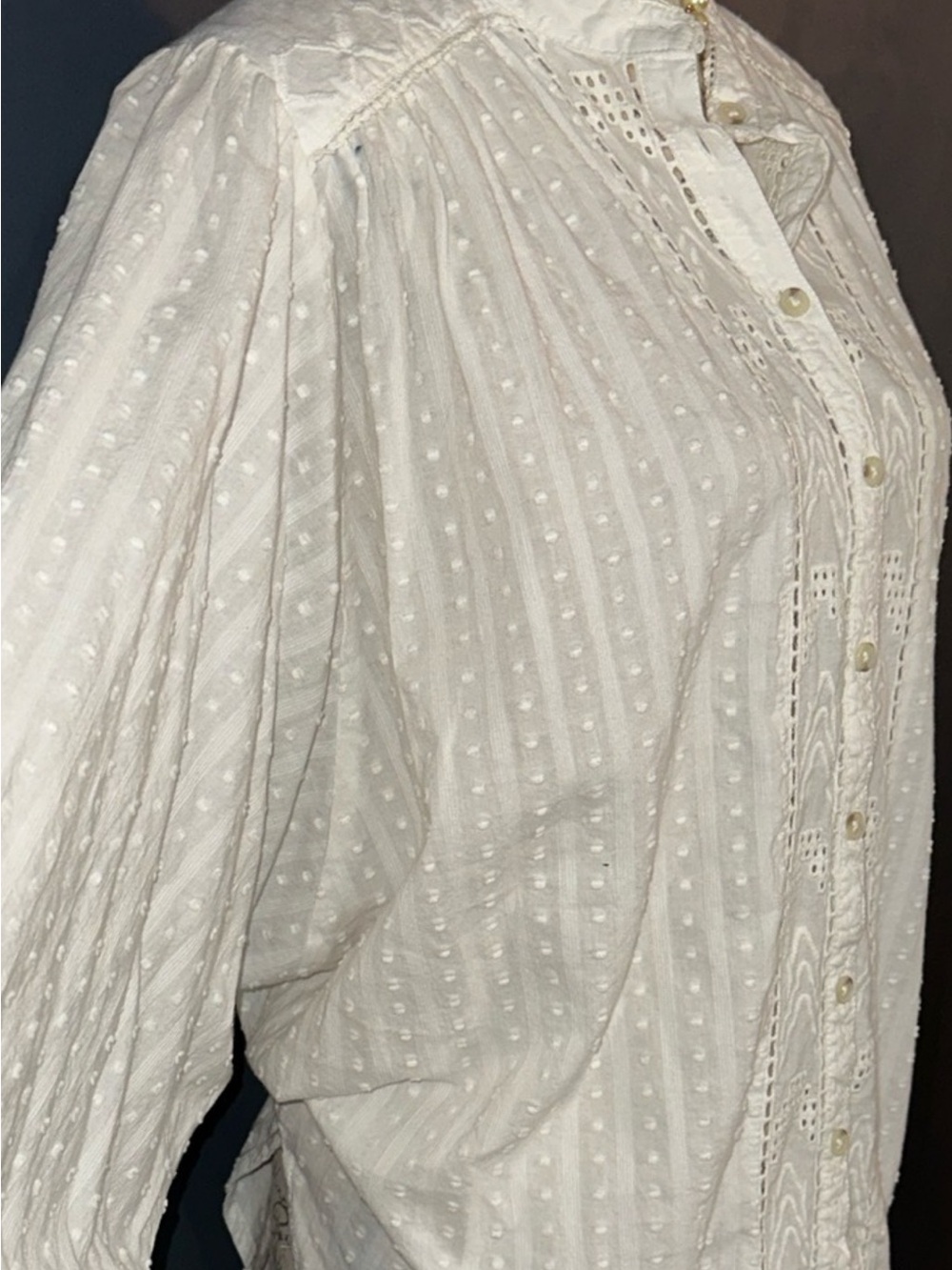 Anthropologie White Blouse - Picture 4 of 6